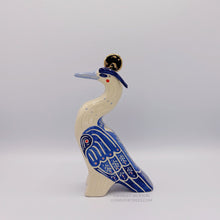 Blue/White Great Blue Heron Totem
