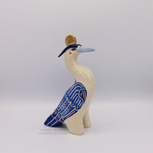 Blue/White Great Blue Heron Totem