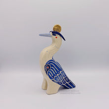 Blue/White Great Blue Heron Totem