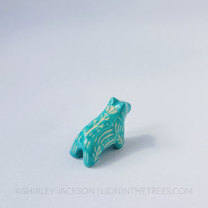 Turquoise Bear Totem