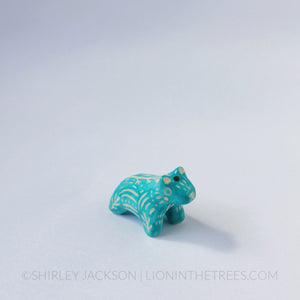 Turquoise Bear Totem