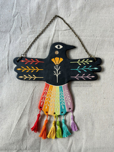 Rainbow Crow - Wall Slab