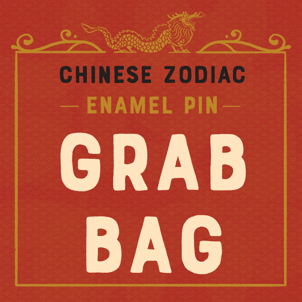 CHINESE ZODIAC ENAMEL PIN - GRAB BAG