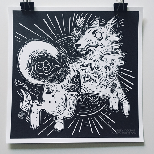 Year of the Coyote - Risograph Print