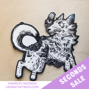 SECONDS SALE Year of the Coyote Sticker