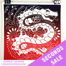 SECONDS SALE - Year of the Snake - Chinese Zodiac - Limited Edition Screen Print