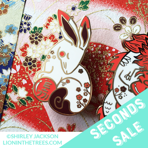 Seconds Sale Chinese Zodiac Series 3 - Red and White Enamel Pins