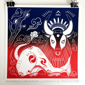 Year of the Ox - Chinese Zodiac - Limited Edition Screen Print