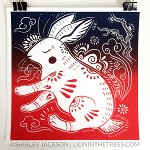 Year of the Rabbit - Chinese Zodiac - Limited Edition Screen Print