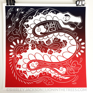 Year of the Snake - Chinese Zodiac - Limited Edition Screen Print